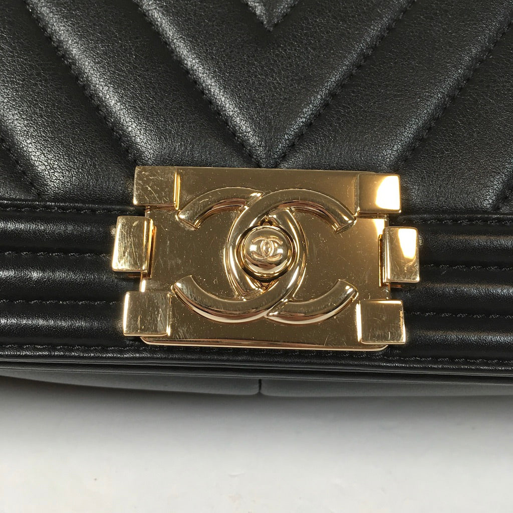 Chanel Chevron Boy Bag