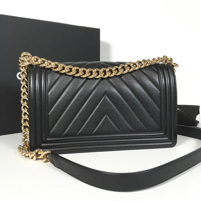 Chanel Chevron Boy Bag