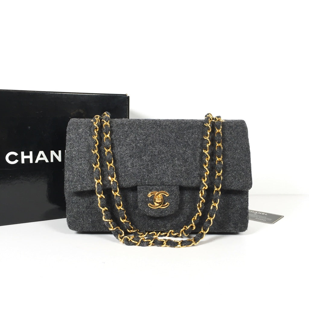 Chanel Vintage Tweed Flap