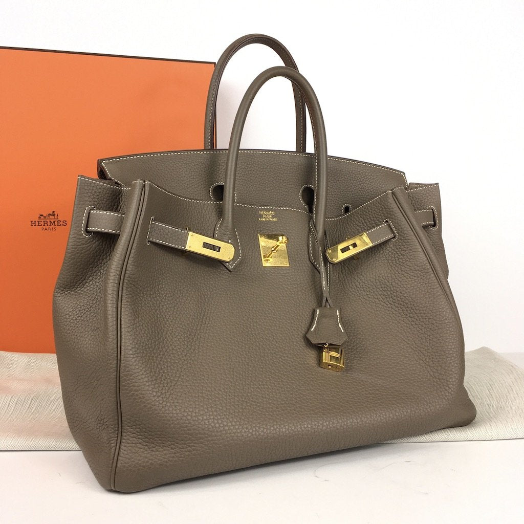 Hermès Birkin Bag gray etoupe