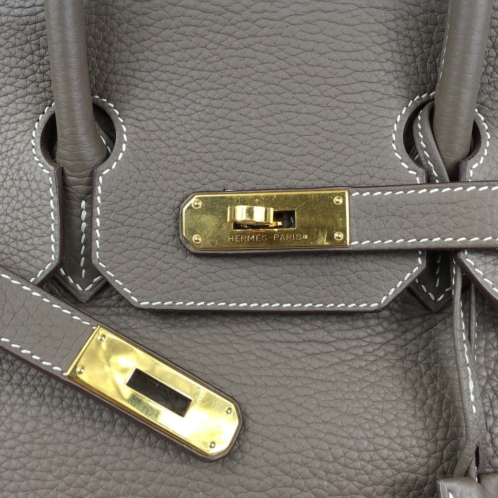 Hermès Birkin Bag gray etoupe