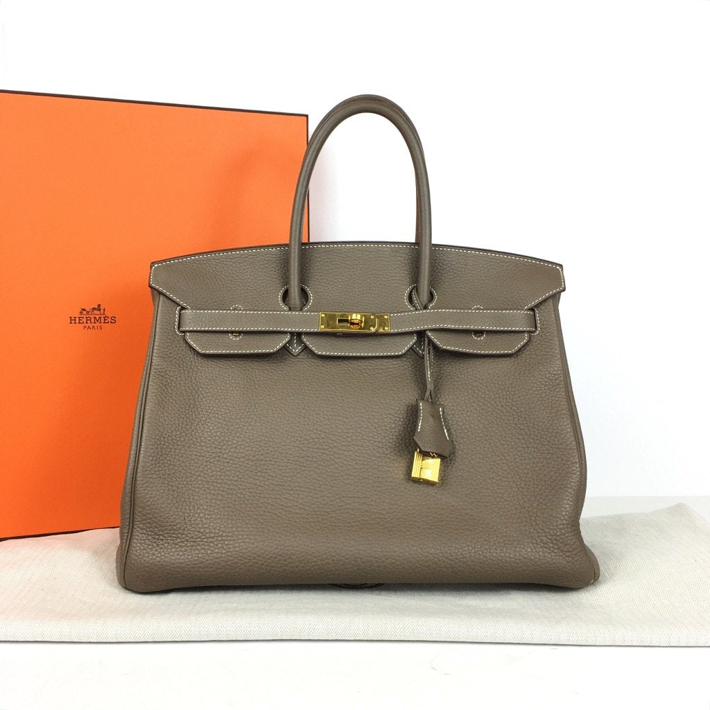 Hermès Birkin Bag gray etoupe