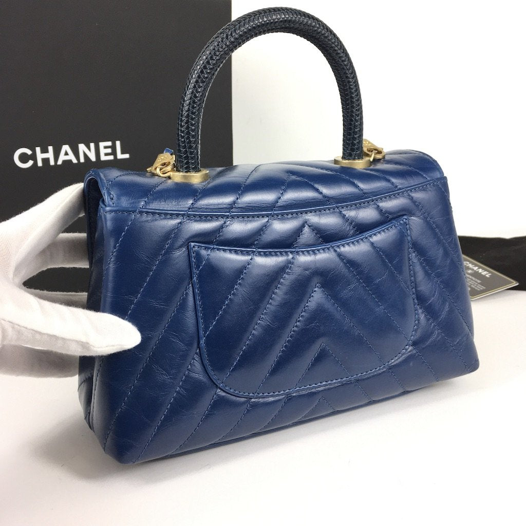 Chanel Mini Lizard Cocohandle