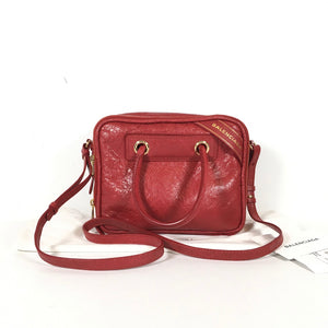 Balenciaga blanket square bag red 