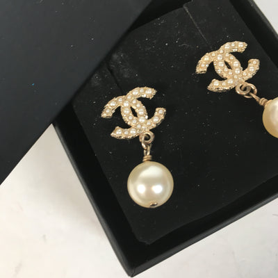 Chanel Pearl Earrings