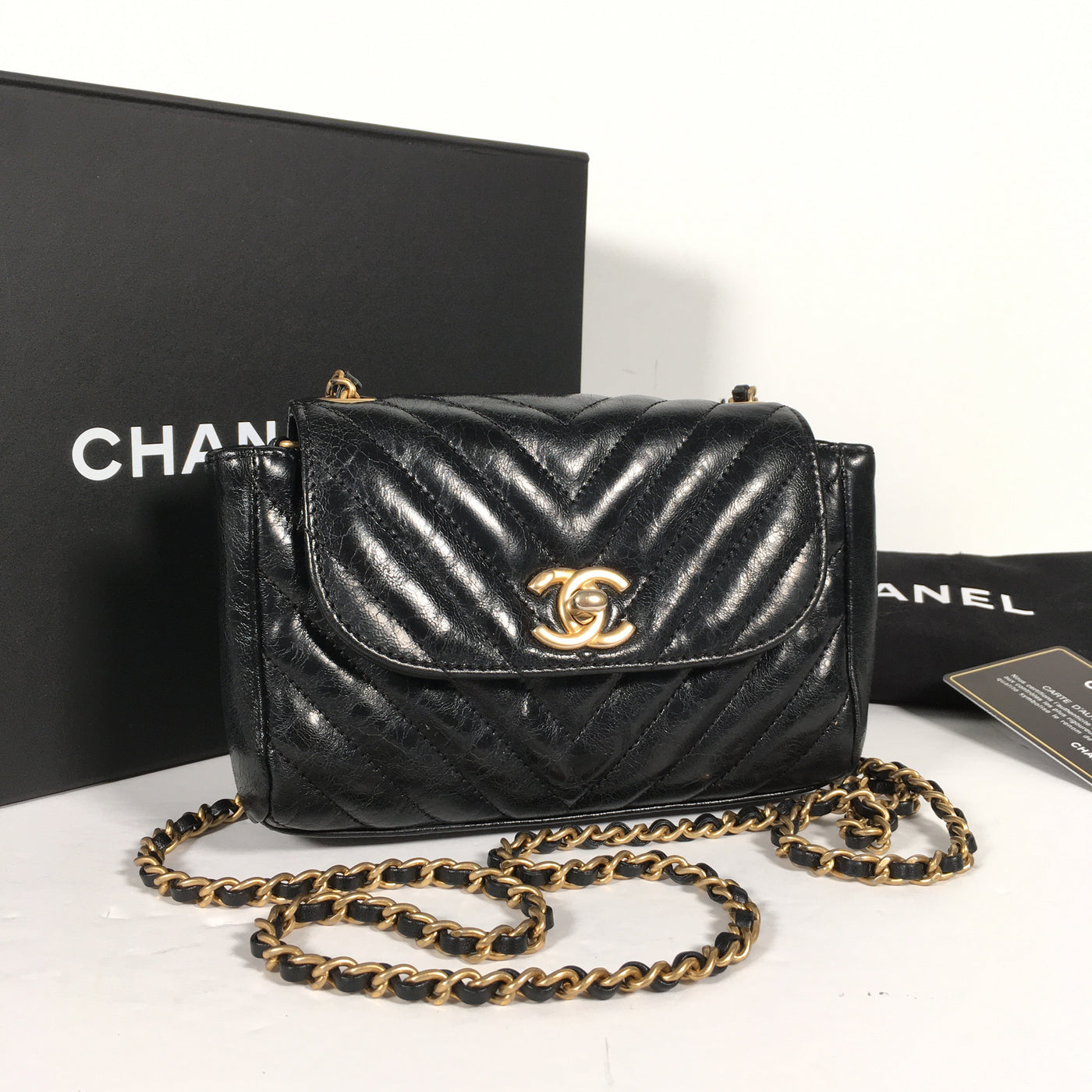 Chanel Chevron Mini Flap