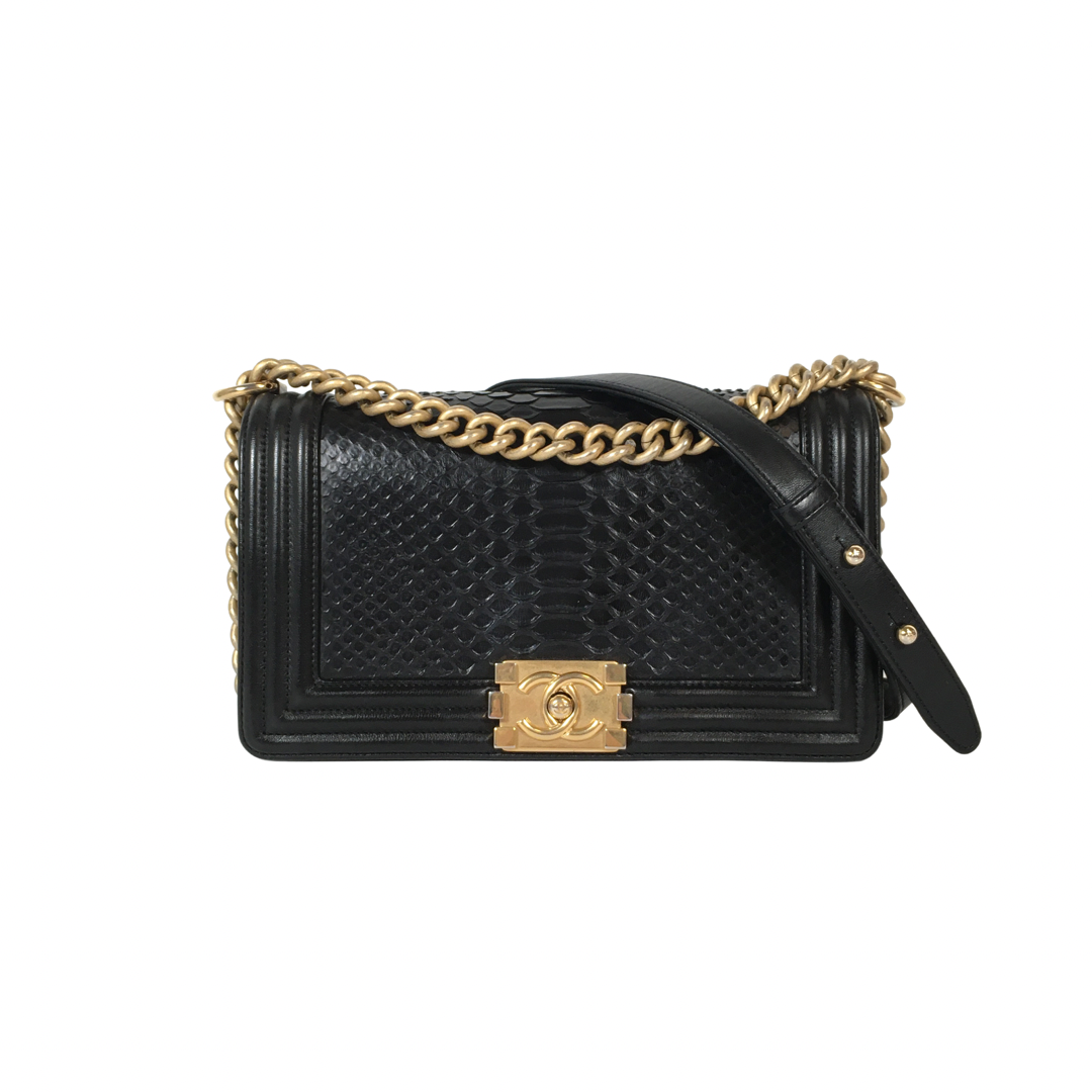 Chanel Python Boy Bag