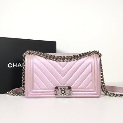 Chanel Chevron Boy Bag