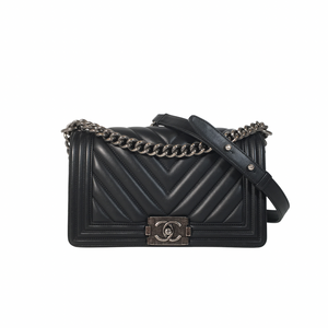 Chanel Chevron Boy Bag