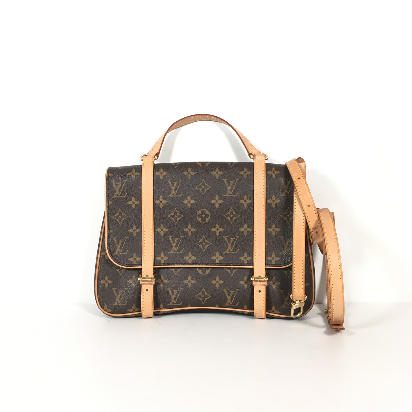 Louis Vuitton Marelle Sac A Dos in Brown with the classic Louis Vuitton pattern 