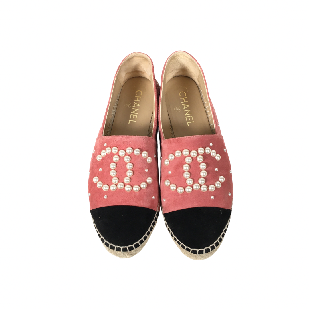 Chanel Pearl Espadrilles in Pink 