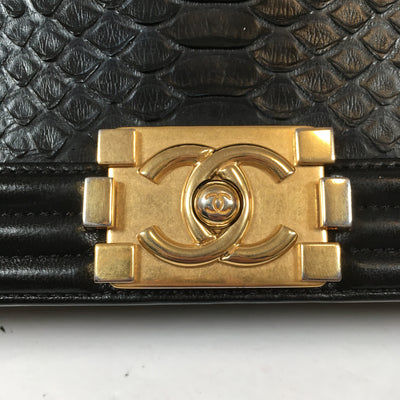 Chanel Python Boy Bag