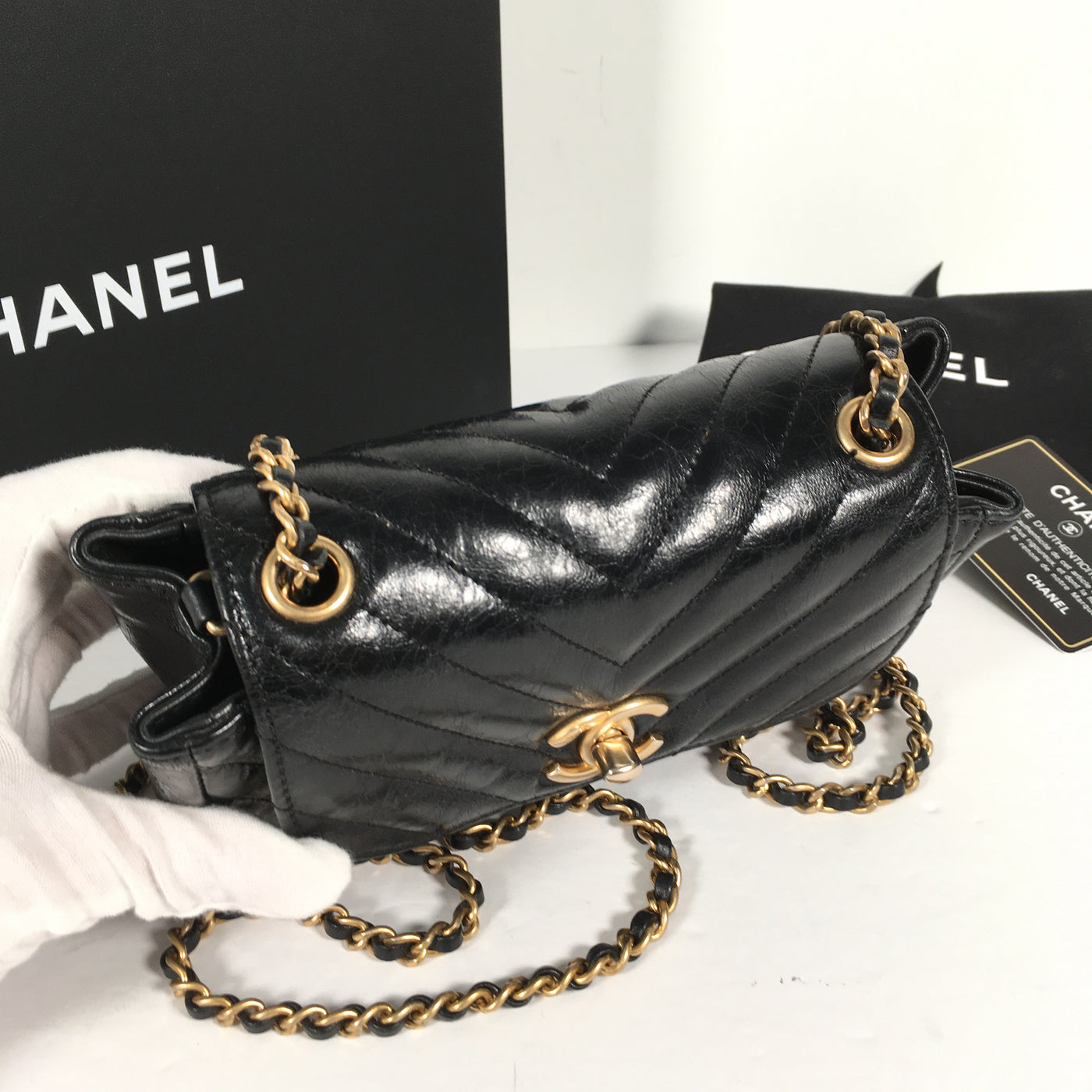 Chanel Chevron Mini Flap