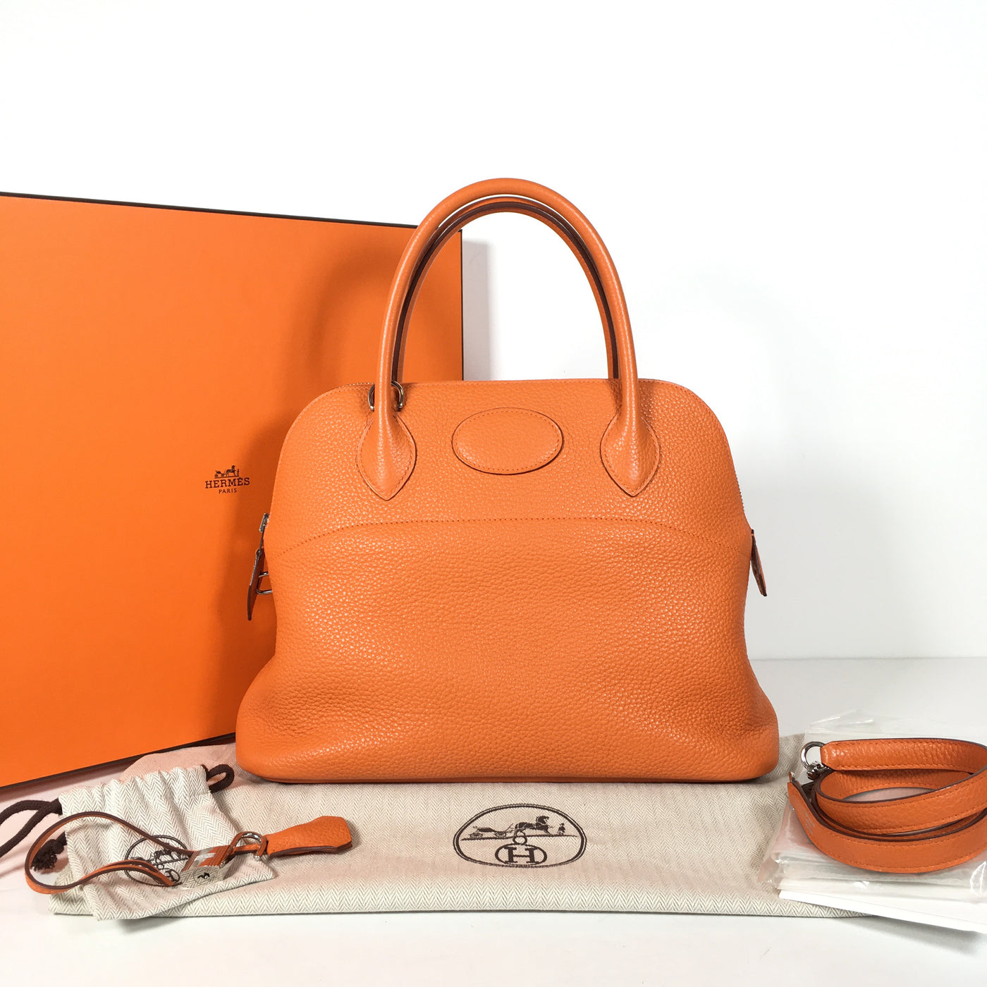 Hermes Bolide Bag in orange 