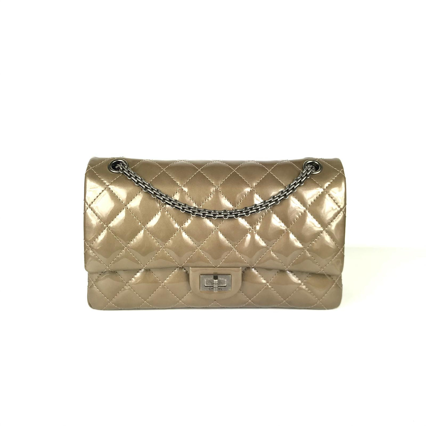 Chanel 2.55 Reissue Flap in Bronze with silver hardware 