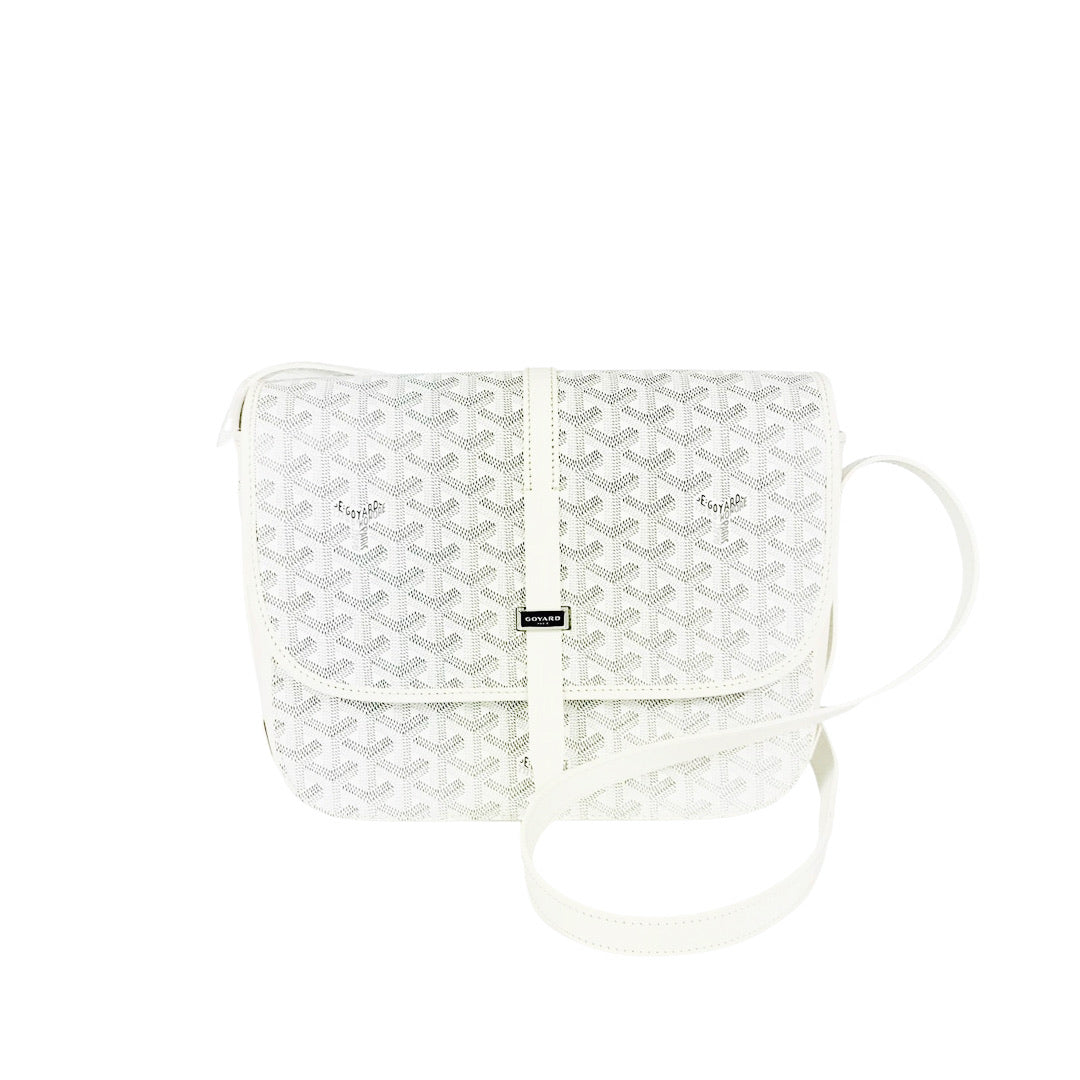 Goyard Belvedere Messenger Bag in White 