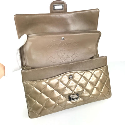 Chanel 2.55 Reissue Flap in Bronze with silver hardware 