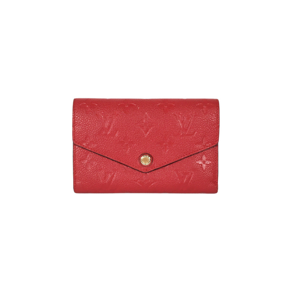 Louis Vuitton Curieuse Wallet in Red 