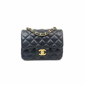 Chanel Classic Mini Square Bag with gold hardware 