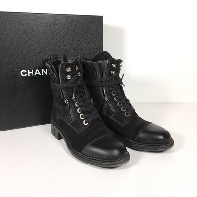 Chanel Combat Boots