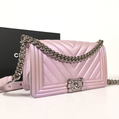 Chanel Chevron Boy Bag