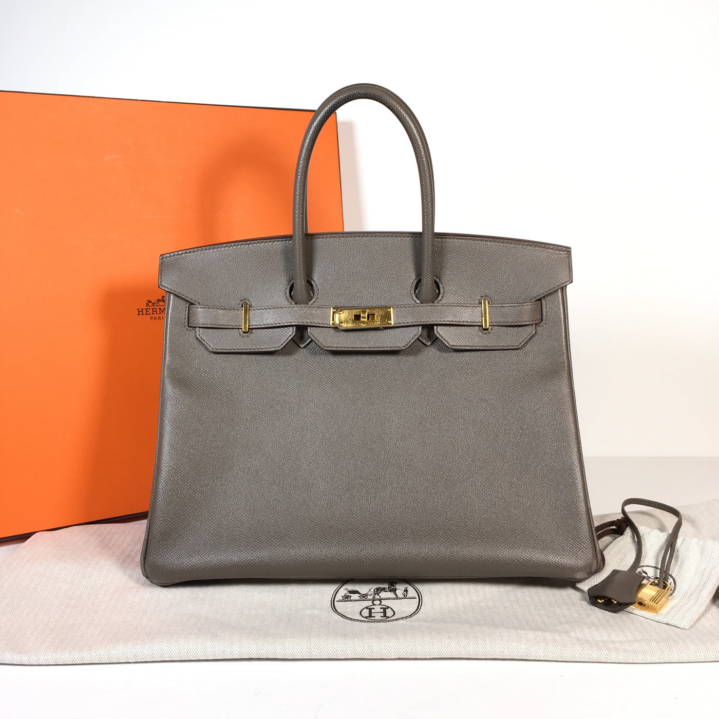 Hermès Birkin Bag gray etain