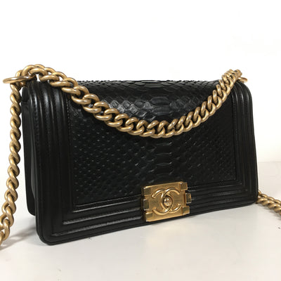 Chanel Python Boy Bag