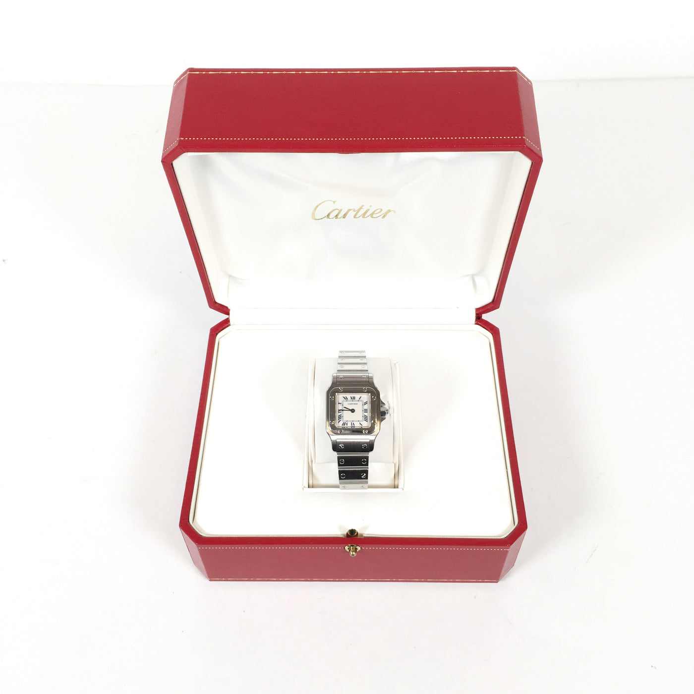 Cartier Santos Watch in silver 