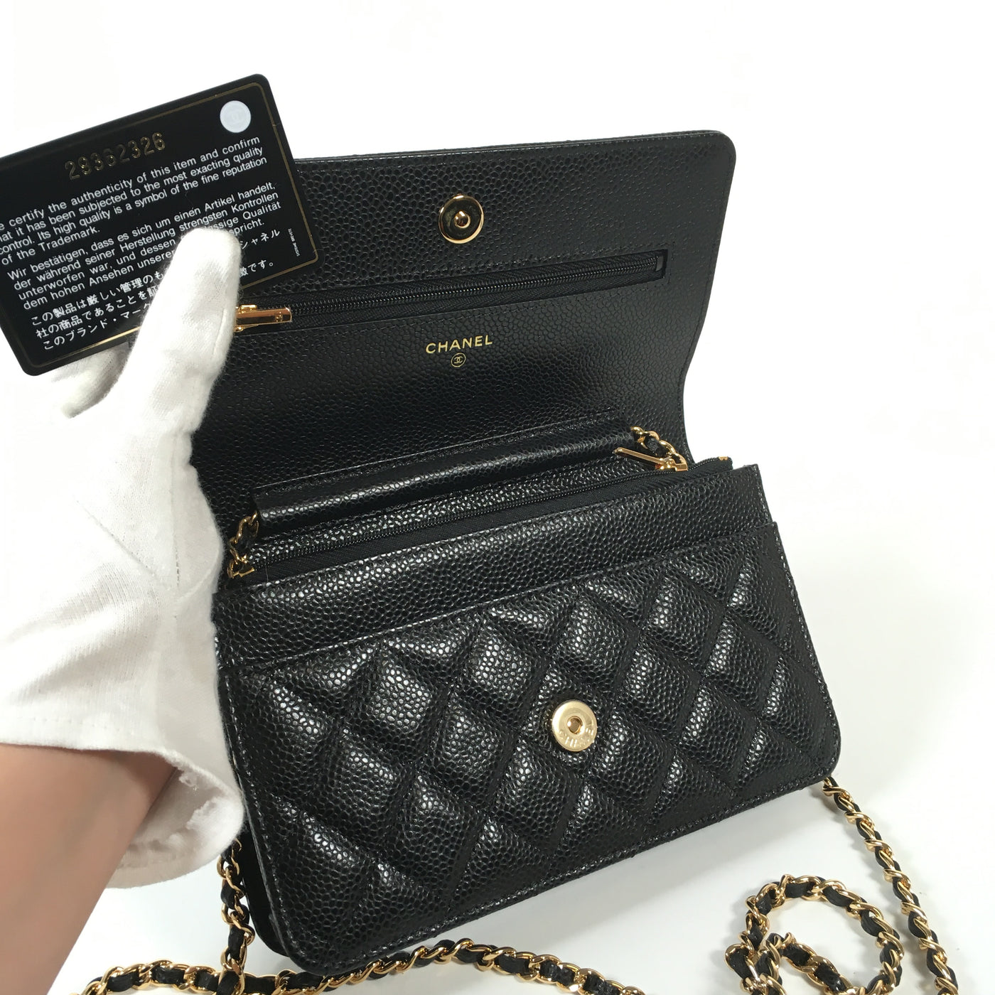 Chanel Classic Wallet on Chain (WOC)