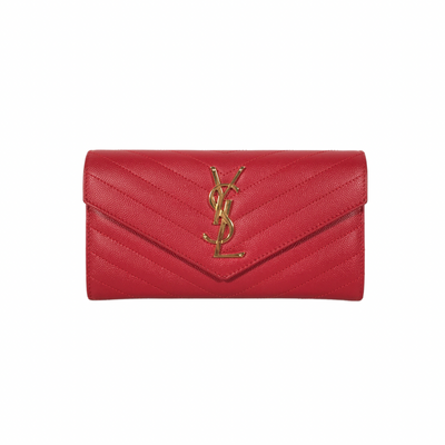 Yves Saint Laurent Wallet in Red 