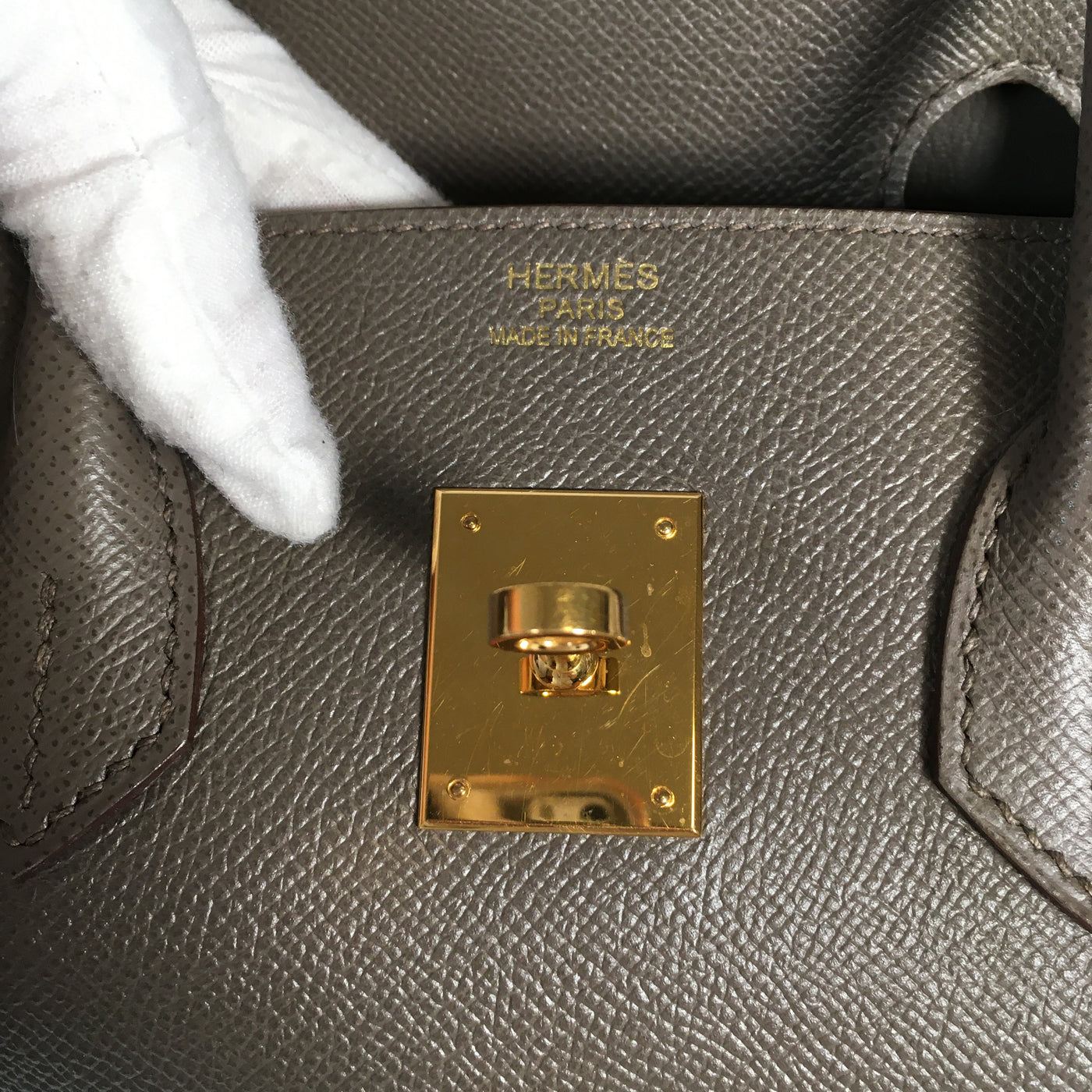 Hermès Birkin Bag gray etain